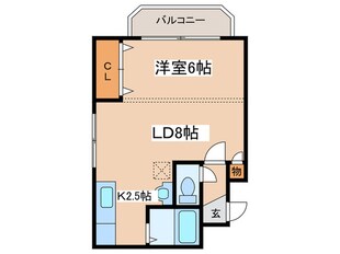 コトン大通中央の物件間取画像